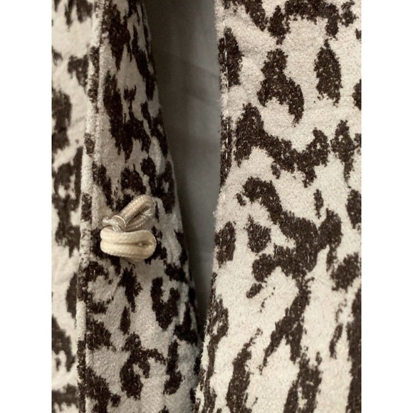 Chico's Women’s Leopard Print Multicolored Sequins Tan Brown Jacket Size 1 - Picture 5 of 12